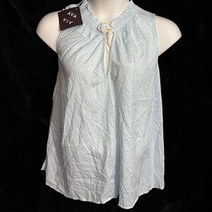 Ava & Viv Light Blue Sleeveless Blouse